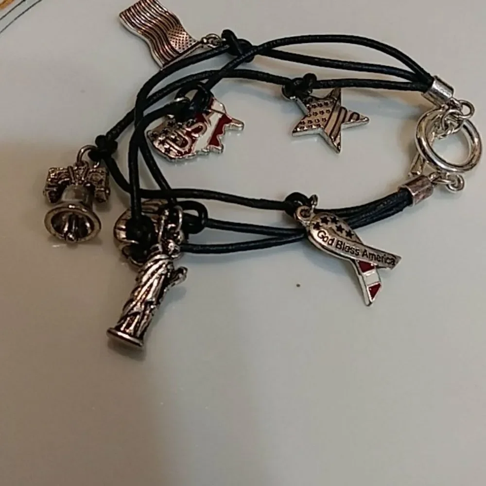 God bless America bracelet